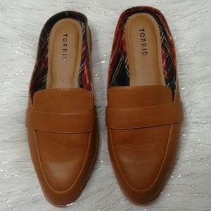 Torrid faux leather loafers mule  size 9.5 W